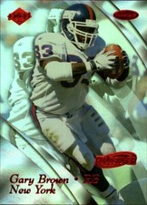 1999 Collector's Edge Masters HoloSilver 3041/3500 SP #123 Gary Brown NY Giants