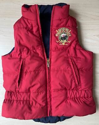 Polo Ralph Lauren Kinder Wendeweste, Blau/Rot, Größe 2 T, bester Kombipartner