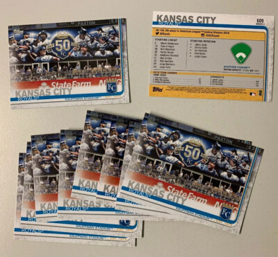 TOPPS BASEBALL MLB SERIES 2 / 2019 - KC ROYALS KAUFFMAN STADIUM Est. 1973 # 609
