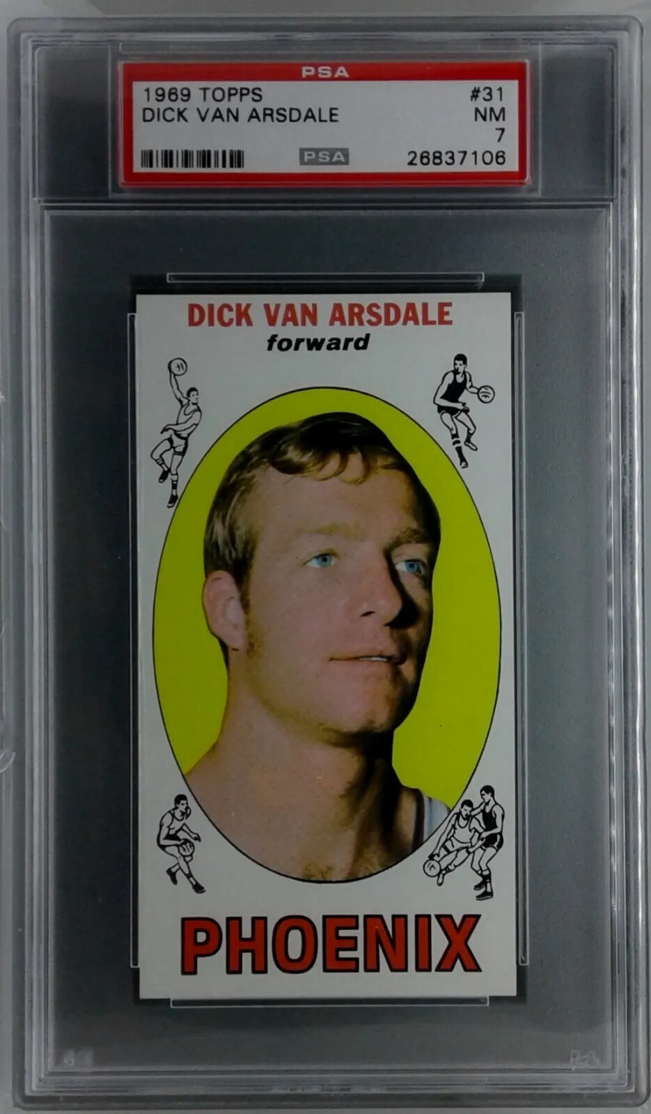 1969 Topps #31 Dick Van Arsdale Suns Rookie PSA 7 NM