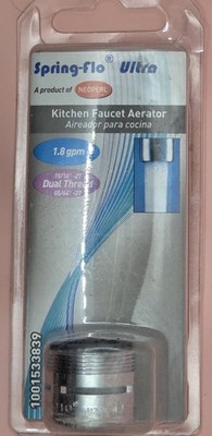 Neoperl Dual-Thread Sprong Flo Faucet Aerator 1.8GPM 1001533839