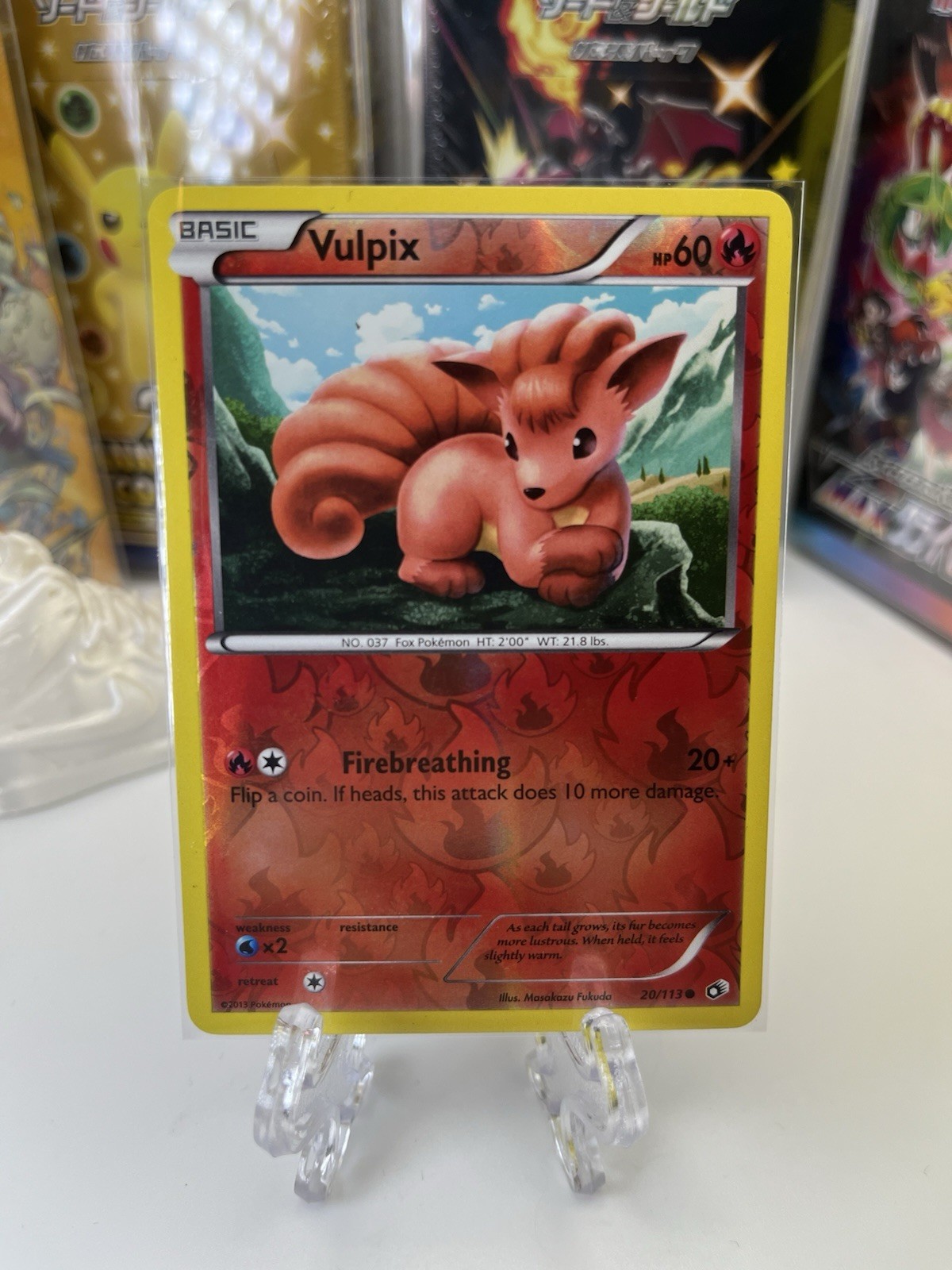 Vulpix 20/113 Legendary Treasures Reverse Holo LP Lightly Played