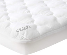 Waterproof Pack and Play Mattress Pad Sheets Fitted, Cotton Fabric Pack and Play