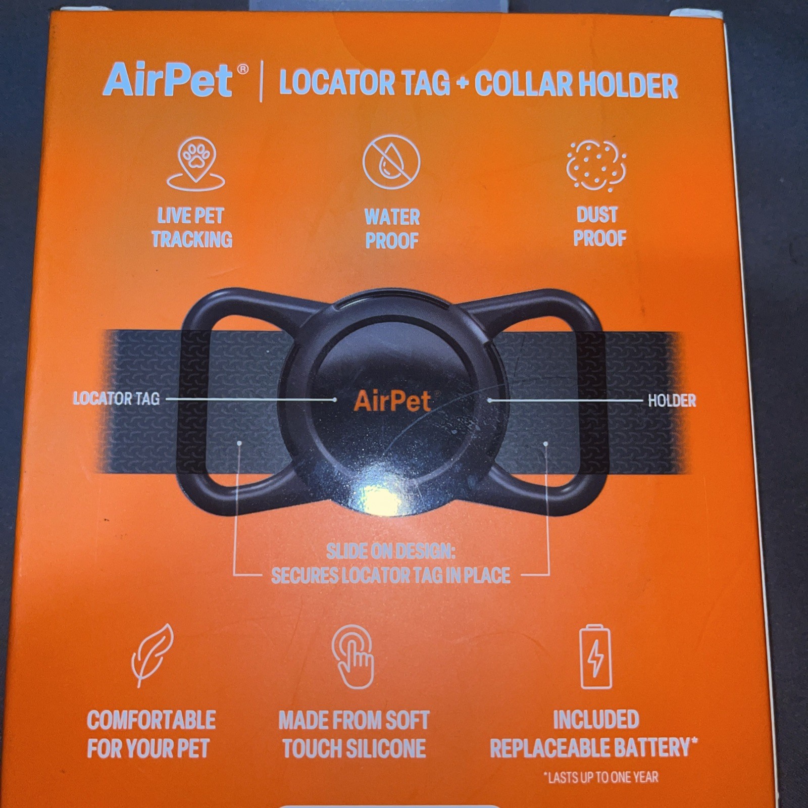 Smart Pet Tracker for Dogs & Cats – Works with Apple Find My | No AirTag Needed