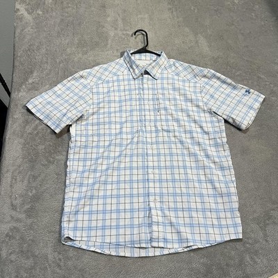 Under Armour Tide Chaser 2.0 Shirt Mens Large Plaid Short Sleeve Button Up