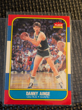 1986-87 Fleer #4 Danny Ainge Rookie Card (RC) Boston Celtics - Nice Gloss. rookie card picture