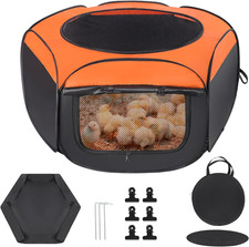 Chick Brooder Box, Upgrade Double Door Brooder Box for Chick Starter Kit, Pop-Up