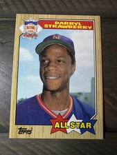 Darryl Strawberry #601 1987 Topps ALL STAR Card - NM