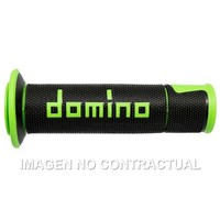 Griffe Domino On Road Rennsport Schwarz-GrüN Offen D 22 MM L 120 MM FüR Motorrad