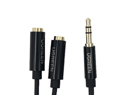 Y Adapter AUX Audio Splitter 3,5mm Verlängerung Kabel für Zwei Kopfhörer