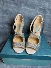 Blue by Betsey Johnson SB-Sage Wedding Heels  Rhinestones  Pearls