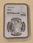 1878-CC Morgan Silver Dollar - NGC MS64 EYE APPEAL!