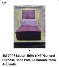 3m 7447 Scotch-brite General Purpose Hand Pad 6 X 9 - 10 Pads Free Shipping 3m 7447 Scotch-brite General Purpose Hand Pad 6 X 9 - 10 Pads Free Shipping