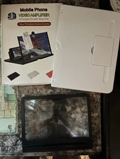 10" Mobile Phone Screen Magnifier 3D HD Video Amplifier Smartphone Stand Bracket