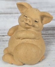 Vintage Russ Berrie "Truffles" SculptStone Pig Figurines
