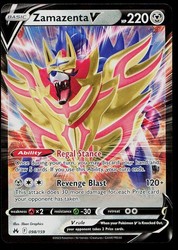 Zamazenta V 098/159 Crown Zenith Ultra Rare Holo