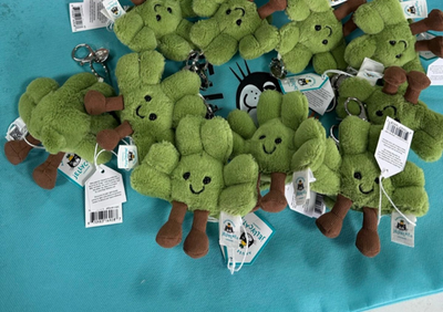 Jellycat Plush Siofra Shamrock Bag Charm A4SHMBC with Tags US