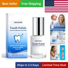 Tooth Polish, Tooth Whitening Paint, White Tooth Polish Paint for Teeth, Gent...