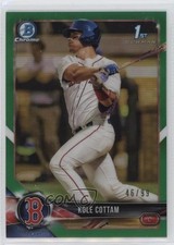 2018 Bowman Draft Chrome Green Refractor 46/99 Kole Cottam #BDC-69 0q3