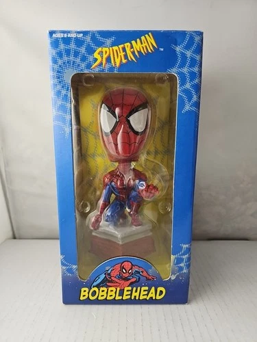 Marvel 2001 Toy Site Spider-Man  Bobblehead New In Box Vintage Spider-Man