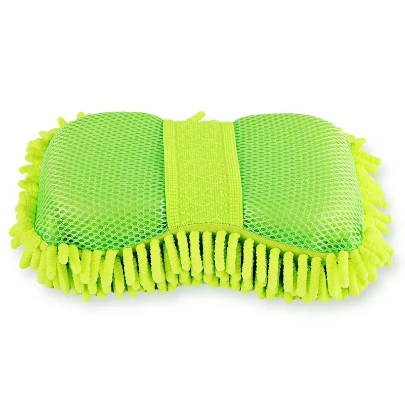 Microfibre Car Wash Sponge Cleaning Mitt Detailing Pad Car Care Cloth UK