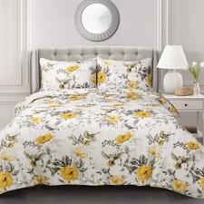 Lush Decor Penrose Floral 3 Piece Quilt Set King 16T003527
