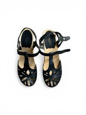Swedish Hasbeens Lacy Sandals Black In Box EU 37 UK 4 Hardly Worn