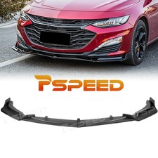 For Chevrolet Malibu 2019 2020 2021 Matte Black Front Bumper Lip Chin Spoiler PP