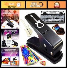 Custom Guitar Pick Maker Kit - DIY Punch Pack with Artwork Strips Keychain Hol