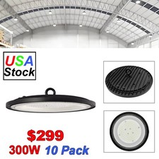 10 Pack High Bay Led Shop Lights 300W AC110-220V Industrial Workshop Commercial