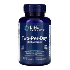 Life Extension Two-Per-Day Multivitamin - 120 Caps x 4-pack