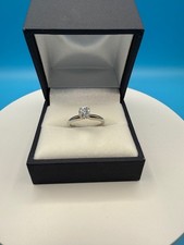 .50 CT ROUND CUT DIAMOND SOLITAIRE ENGAGEMENT RING 14k White Gold SZ-6