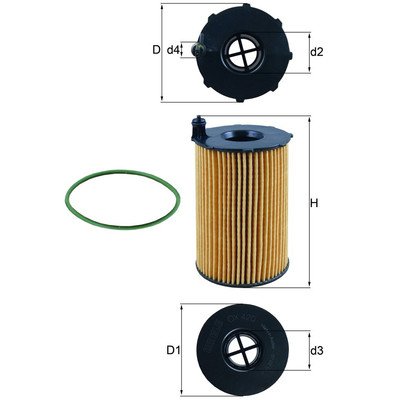 Ölfilter MAHLE OX 420D für Porsche Audi VW Cayenne A7 Sportback A6 C7 Touareg Q7