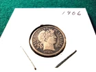 1906  Silver Barber Dime In VF-XF Condition Great Detail Nice Coin See Pictures