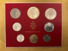 500 Lire Silver BU with VATICAN PAUL SERIES CHOOSE YOU from 1965 to 1978 UNC SET