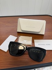 MICHAEL KORS MK2205 300587 Montecito Black Dk Grey Solid 52 m Women's Sunglasses