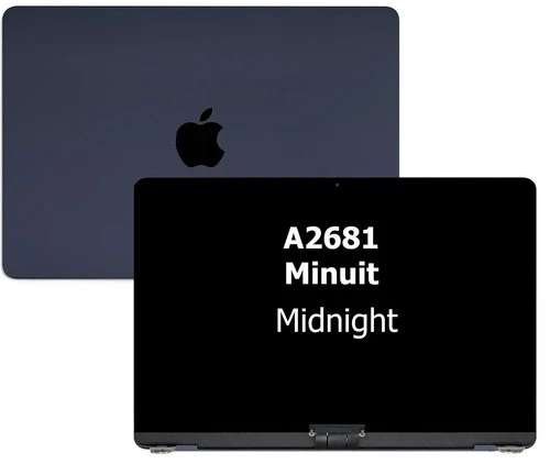 Ecran pour MacBook Air A2681 Retina Assemblé Neuf Minuit avec Lid Angle Sensor