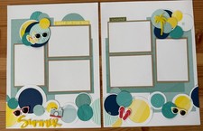 4 Double Page Summer CTMH Scrapbooking Layouts 8.5X11 - ScrapAttic
