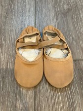 Bloch Girls Performa Canvas Ballet Shoes Split Sole Size 1 Wide 1D Sand color