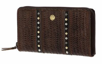 CHIEMSEE Perth Zip Around Wallet Geldbörse Brown Braun Neu