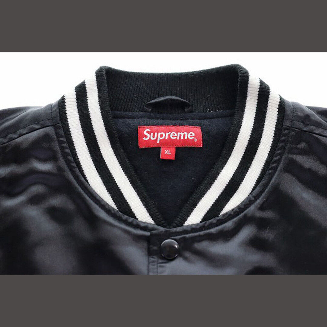 Supreme 17SS RAP-A-LOT RECORDS SATIN CLUB JACKET BLACK XL Supreme 17SS RAP-A-LOT RECORDS SATIN CLUB JACKET BLACK XL