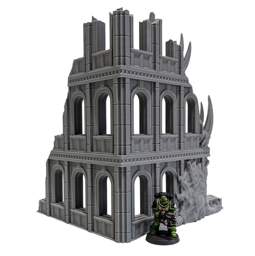 Blighted Imperialis Ruins - 3d Printed Plague Terrain for Tabletop Wargaming - Picture 2 of 7
