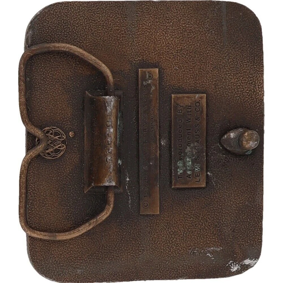 Jeans Levi Strauss Levis Denim Azul Vaquero California Años 70 Vintage Hebilla de Cinturón Foto 2 de 4