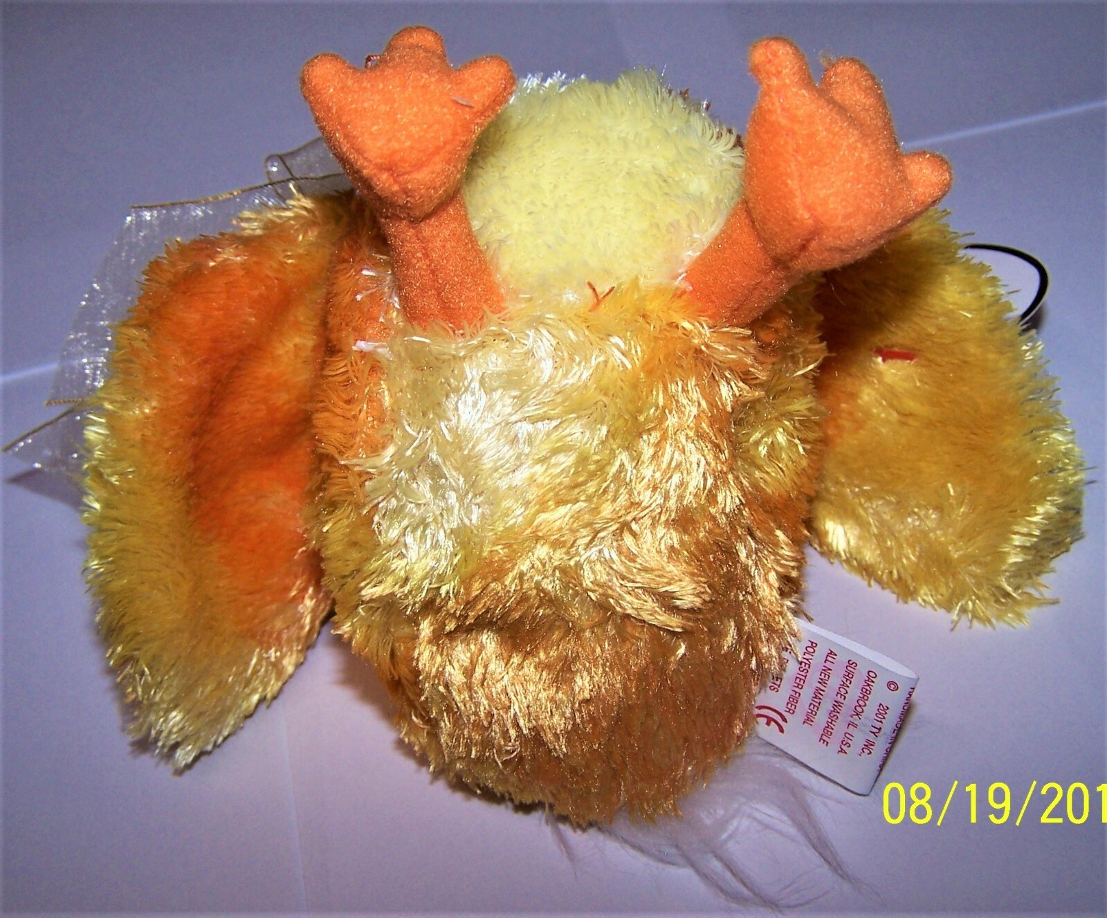 CHICKIE the Chick TY Beanie Baby MWMT's Stuffed Animal Toy as pictured