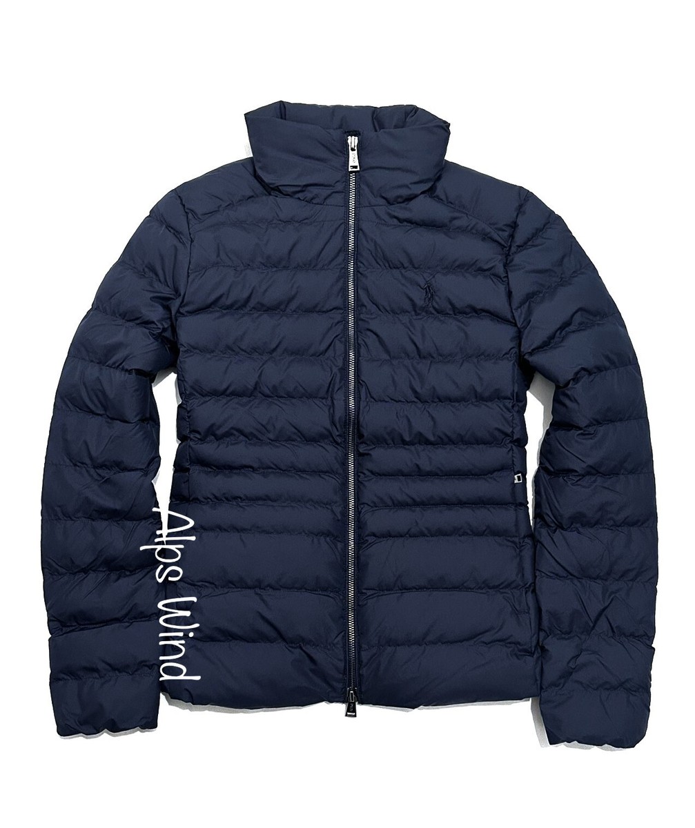 Navy Blue Ralph Lauren Women's Packable Down Coat Ralph