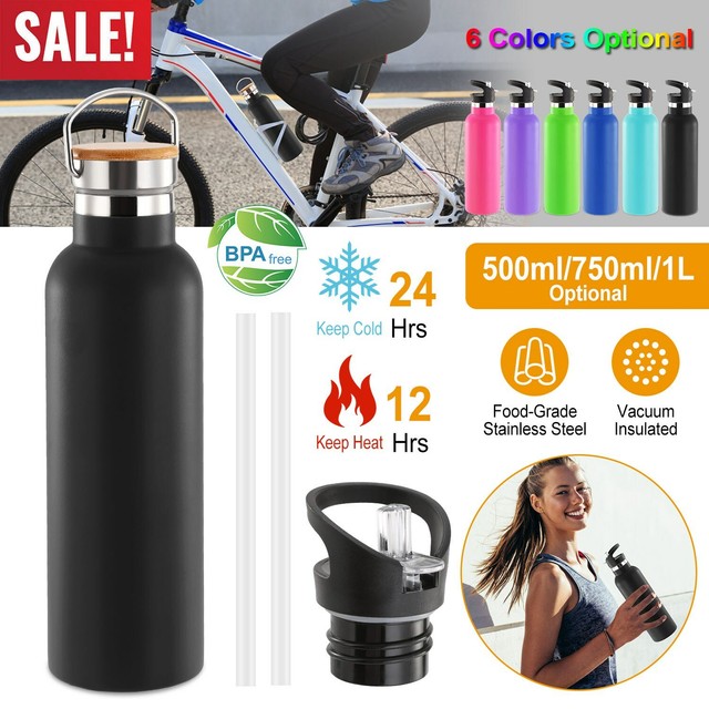 5001000ML Insulated Bike/Cycling Sport Water Bottle Stainless Steel w