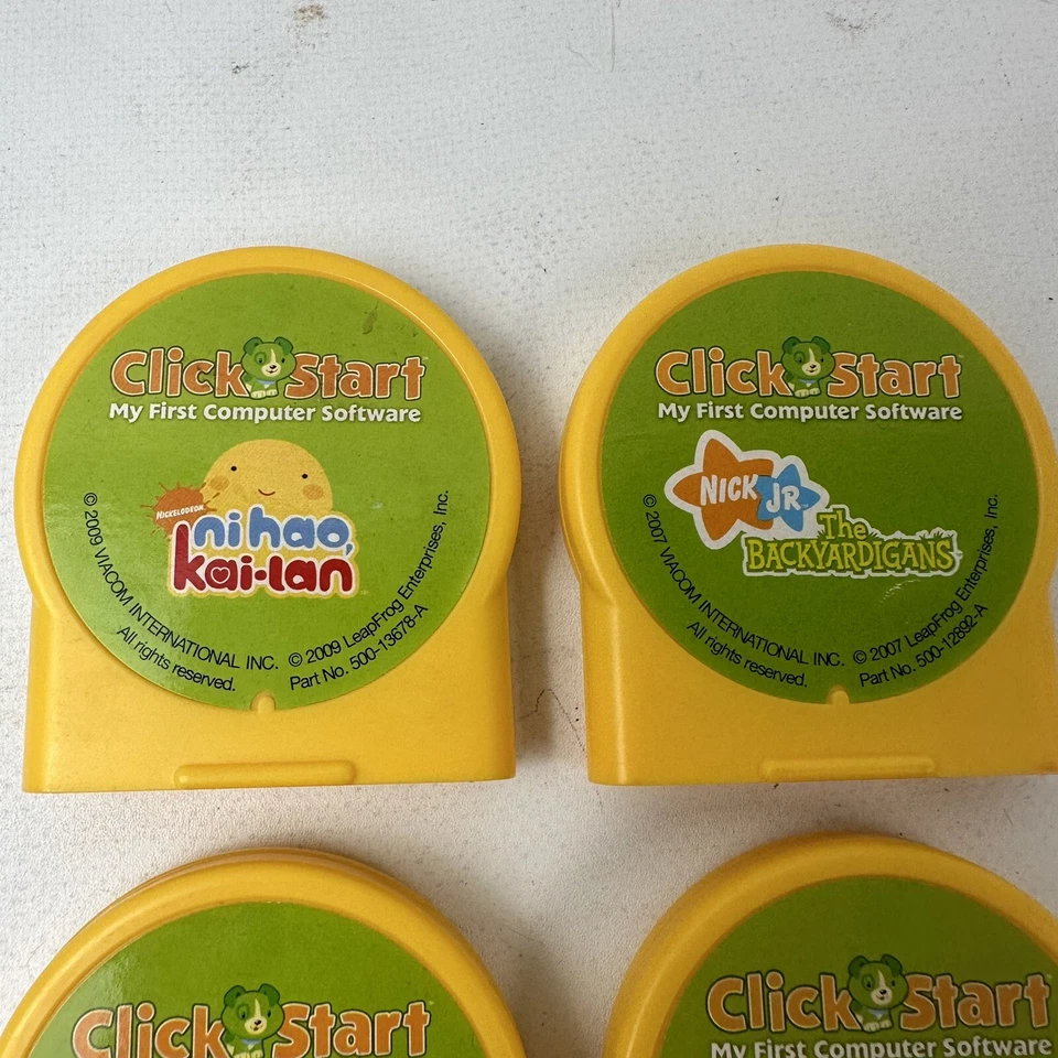 Lot Of 4 Click Start My First Computer Game Cartridges Dora Backyardigans Puppy - Image 3 of 4