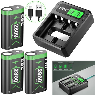 EBL Rechargeable Battery for Xbox One /Xbox One S / X / Elite Controllers no charger