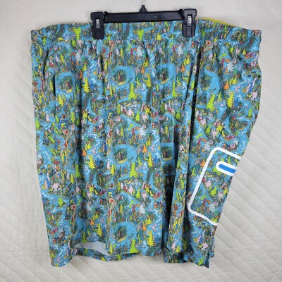 Bonobos Fielder Men's Hybrid Swim Trail Short 9'', Mesh Liner, Scenic Print, XXXL