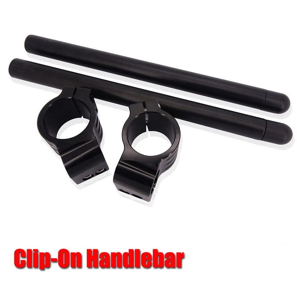 54mm Clip-On Handlebars Aluminium For Buell Lightning X1 S1 Thunderbolt S2 1125R - Image 2 of 3